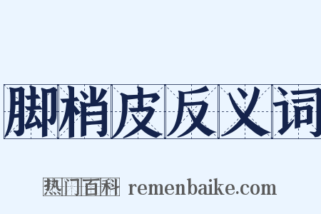 脚梢皮反义词是什么意思的图片